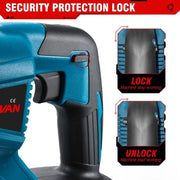 Reciprozaag Pro8 - Professioneel - Krachtig 3000W - Snelheid Variabel - Incl 2 Accu's - Lader - 4 Zaagbladen - 18V Compatibel - Opbergtas