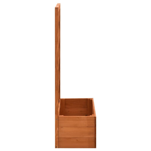 Plantenbak Met Klimrek - Bloembak - Weerbestendig - Met trellis - Buiten - Hout - Plantenbak - 18 Liter - Bruin