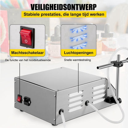 Vulmachine Vloeistof - Pneumatische Flessenvuller - Vulautomaat - 3,5L - QUORE