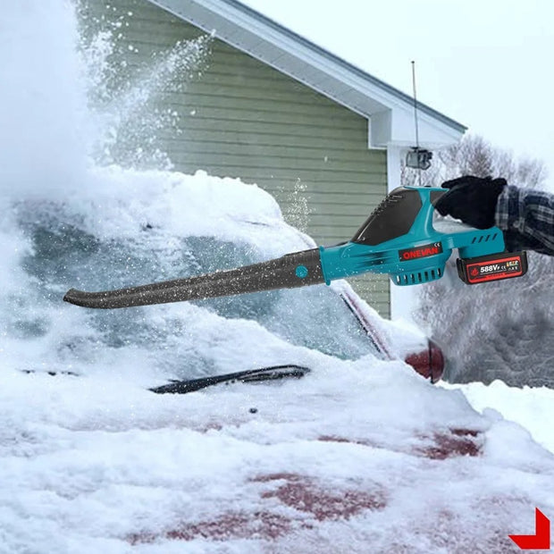 Draadloze Bladblazer - Sneeuwblazer - Stofblazer - Luchtblazer - 18V - 5500W - Elektrisch - 2 Accu's - Accu lader- Efficiënt schoonmaken - 5 Standen - 180 km/h - Antisliphandvat - Verlengstuk voor precisie - Zorgt voor veiligheid