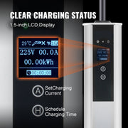 Laadkabel - 32A Lader - Type 2 EV - met CEE 32-stekker - Wallbox 7,36kW (enkelfasig) / 22kW (driefasig) - EV-laadstation - met 4 Stroomaanpassingsniveaus (16A/20A/24A/32A) - Voor Elektrisch Voertuig