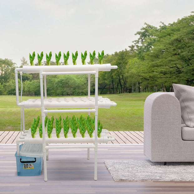 Kweektafel -108 gaten - Kweekbak - Moestuinbak op Poten - kweektafels - Hydrocultuursysteem - Moestuintafel - Optimaliseert Water- en Voedingsbeheer - Gebruiksgemak - Wit