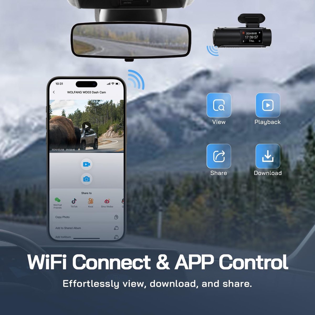 Dashcam for car - Dashcam - Dashcam for car front and rear - Dashcam front and rear - Dashcam front and rear wireless - Dual dashcam