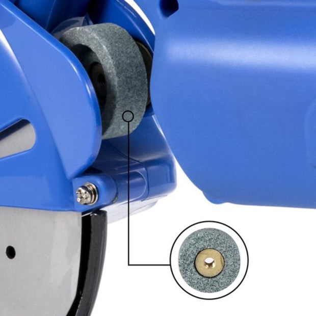 Roterende Snijder - Elektrische Schaar - Professioneel Cirkelzaag - voor het Snijden van Stof, Katoen, Leer, Ambachten - Draadloze doe-het-zelf-Gereedschappen voor Patchwork - 125 mm Snijbladen - Blauw