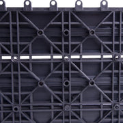 Patio Tuintegels - WPC Composiet Tuinvloerplanken - In elkaar grijpend - met Kliksysteem - Set van 11 - Weerbestendig - Lichtbruin 30x30x1.8 cm - Bruin