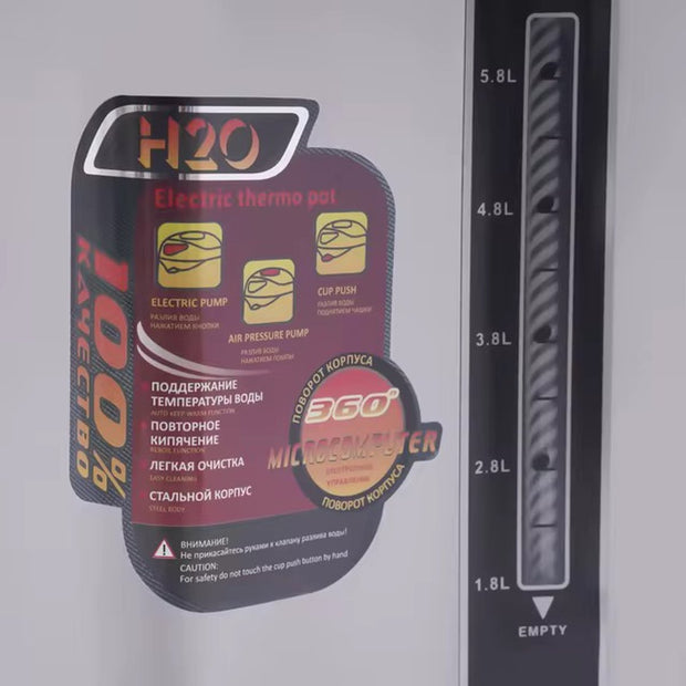 Waterdispenser Heet Water Kitchen – 750W Snelle Kokend Water Dispenser 4L – Roestvrij Staal met Isolatie – Binnen 10 Seconden Verwarmen – Compact en Duurzaam – Ideaal voor Thee - Koffie en Soep