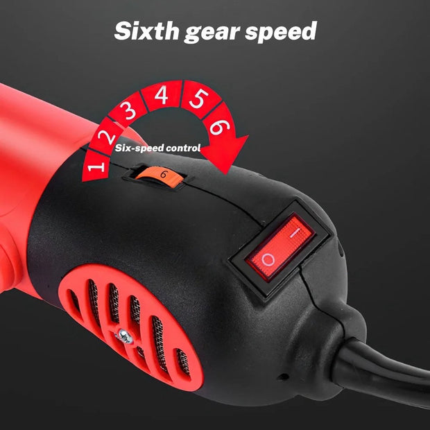 Clipper - Professionele Clipper - Met Koffer - Volledige Set - Grote Trimmer - Schapen Trimmer - Scheermachine - Scherende Machine voor Wol - 6 Snelheidsstanden - 900W - Rood