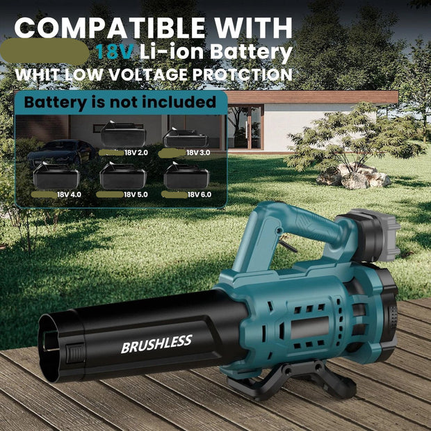 Elektrische Luchtblazer - Bladblazer - Sneeuwblazer - Veegmachine - Draadloos - Verstelbare Standen - Lichtgewicht - Comfortabel gebruik - Tuin Gereedschap - 200 Km/h - 18V - Onderhoudsvrij - Professionele en Thuisgebruikers