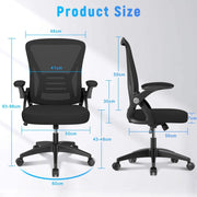 Ergonomische Bureaustoel - Bureaustoelen voor Volwassenen - Office Chair - Gamestoel - Kantoorstoel - Volledig Verstelbaar - Incl. 3D-verstelbare Armleuningen & Verstelbare Lendensteun - Zwart