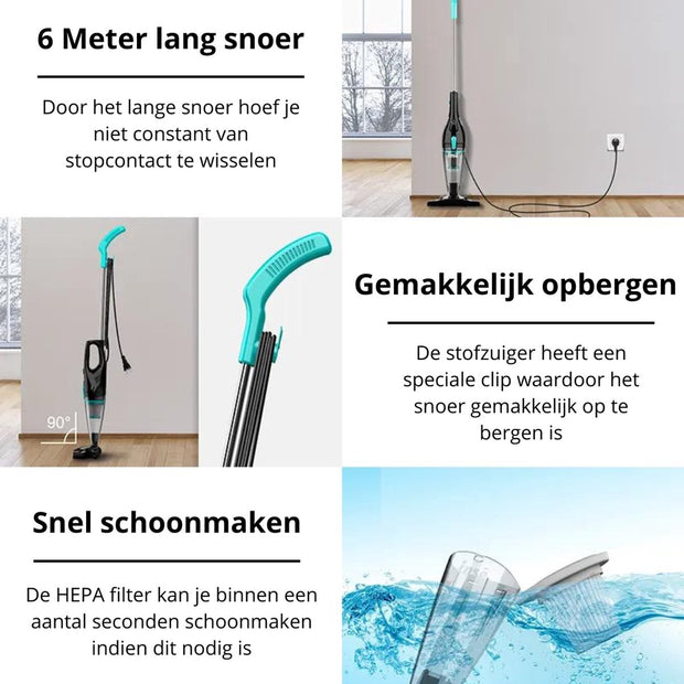 Corded Stick Vacuum Cleaner - Handheld Stick Vacuum Cleaner - Handheld Vacuum Cleaner Best Seller - Handheld Vacuum Cleaner - Black