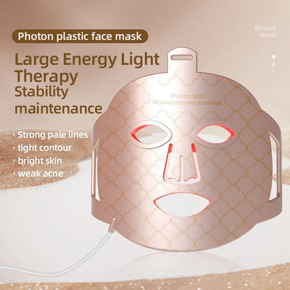 LED Gezichtsmasker - LED Face Mask - Anti Veroudering - Anti Aging - Beauty Masker Met LED-Lichttechnologie - Rosé