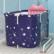 Opvouwbare badkuip voor volwassenen en kinderen - Draagbare badkuip van kunststof - Extra grote mobiele spa badvat 120 cm