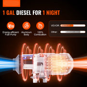Standkachel - 5KW - 12V - Luchtverwarmer met Digitaal Display en Afstandsbediening - voor Auto's, Campers, Boten, Vrachtwagen - Oranje