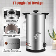 Elektrische Wassmelter – 10L - Instelbare Temperatuur 30-110°C – Roestvrijstalen Smeltkroes voor Kaarsen Maken – Wax Smeltpan – Verwarmingspot – DIY Kaarsenproductie