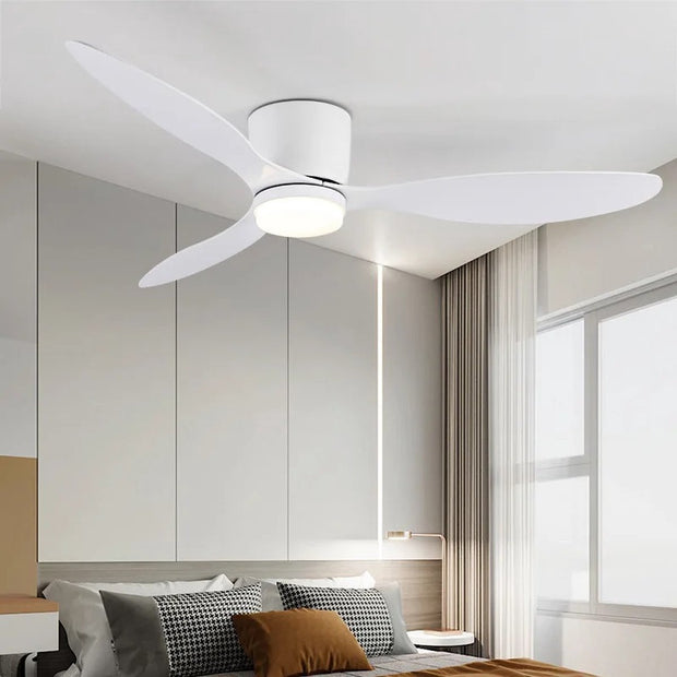 Plafondventilator met verlichting - 132cm - Afstandsbediening - Plafond Lamp - Wit - Slaapkamer - LED - Timer - 6 standen - Plafonniere