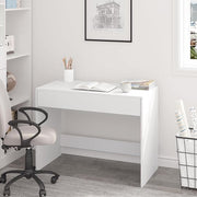 Bureau van met lade - Computerbureau - 100 cm - Kaptafel of Werktafel  - thuis - for Klein kantoor - Wit