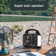 Draagbare Krachtcentrale - 150W - Stroomgenerator - 99 Wh Lithium - Snel Laden - Camping Zonnegenerator - Powerbank - Generator - LED Lamp