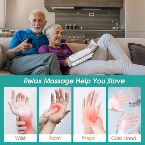 Handmassage Apparaat Luxe - Klopmassage Apparaat - Klopmassage Apparaat - Wit / Zilver