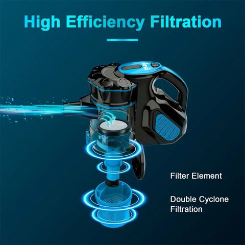 Bagless vacuum cleaner - Corded vacuum cleaner - Powerful bagless vacuum cleaner - For household cleaning