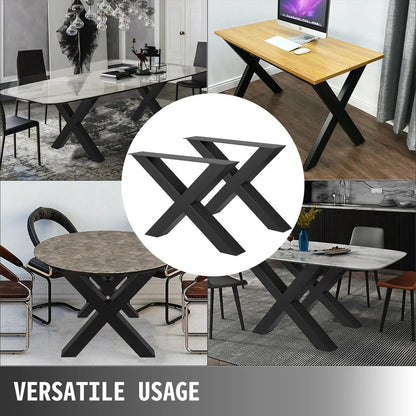 Table legs metal black - Table legs - Table legs black - Table legs metal - 72 x 76 cm