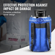 Tank Voor Vloeibare Stikstof - 3L - Gemaakt Van Aluminiumlegering Van Luchtvaartkwaliteit - Voor Duurzaamheid En Lichtgewicht - Ontwerp Van Vacuümisolatie -Toepassingen In Wetenschappelijk Onderzoek - Veeteelt - Mechanische Verwerking