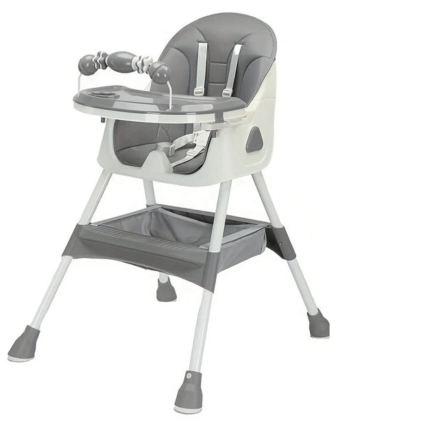 Kinderstoel - Grijs - Triptrapstoel - Triptrap Stoel - Triptrap Kinderstoel - opbouwbare kinderstoel