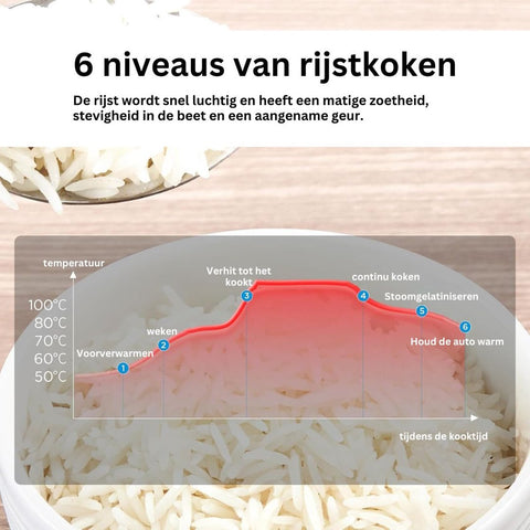 Slow Cooker with Timer - Ceramic Inner Pot - Hotpot - Rice Cooker with Steam and Keep Warm Function - Multicooker with Non-Stick Inner Pot - Brushed Black