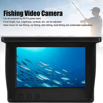 Fish Finder - Fish Finder - LCD 4.3 Inch Display - Underwater - 220° Fishing Camera - 1080P - 9 Hours Endurance - Night Vision - 30m