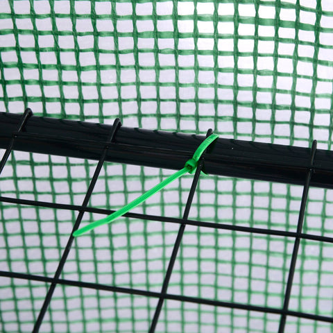 Greenhouse XL - Growing box 18 shelves - Growing box with foil - Garden greenhouse Wall greenhouse UV-resistant - White