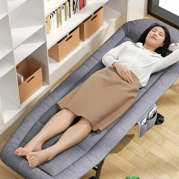 Veldbed - Veldbedden 1 Persoon - Kampeerbed - 65x200x32 Cm - Stretcher - Inklapbaar Campingbedje - Met Matras - Volwassenen - Grijs