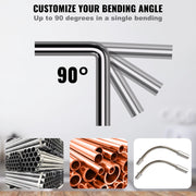 Pijpenbuiger Pro-Q - Professionele Pijpenbuiger - Robuust - Ergonomisch - Complete Set - Incl. Pijpensnijder - 7 Matrijzen - Ontbramer - Opbergbox