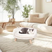 Dierenmand Deluxe - Verhoogd op Poten - Zacht Pluche - Waterafstotend Kussen - Wasbaar - Comfortabel en Stevig - Tot 20kg - Kattenbed - Kattenmand - Hondenbed - Hondenmand - Hondenkussen