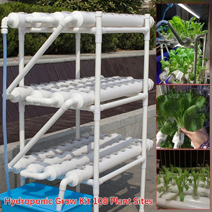 Kweektafel -108 gaten - Kweekbak - Moestuinbak op Poten - kweektafels - Hydrocultuursysteem - Moestuintafel - Optimaliseert Water- en Voedingsbeheer - Gebruiksgemak - Wit