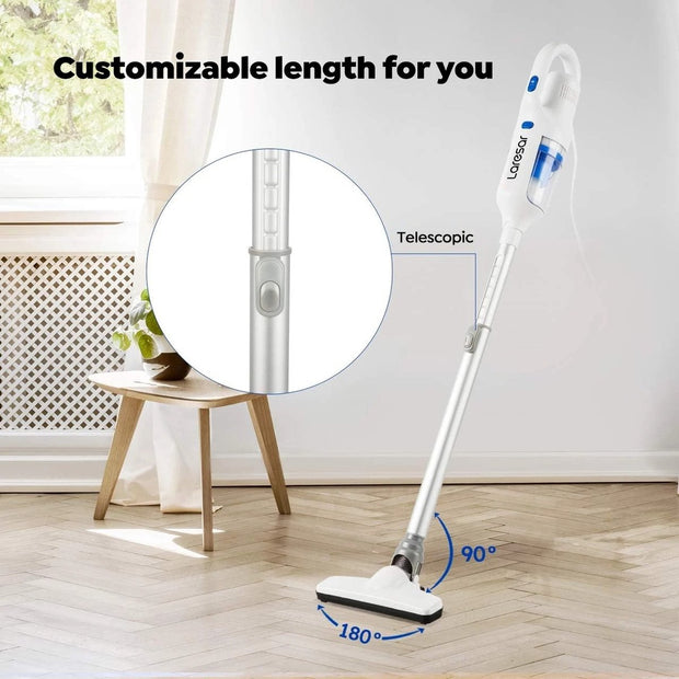 White - 3 Suction Nozzles - 400W - &lt;50 dB - 120 Minutes Runtime - LED Touchscreen Display - 3 Suction Modes
