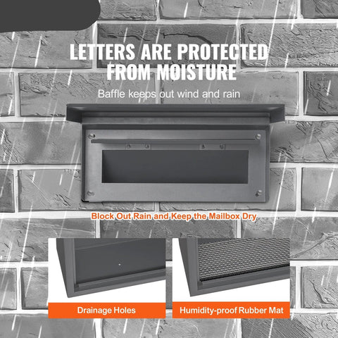 Letterbox - Letterbox with code - Anti-theft letterbox - Waterproof