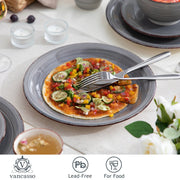 Ceramic dinnerware set - 16 pieces - 4 persons - Dinner plate - Dessert plate - Grain bowl - Drinking mug