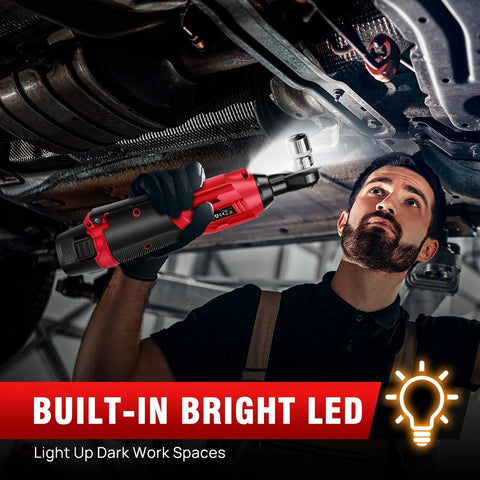 Ratelsleutel - Elektrische Ratelsleutel - Draadloze Ratelsleutel - Dopsleutel Set - Ratel Set - Met Koffer - 2x Accu - Snellader - 3/8" - 1500mAh