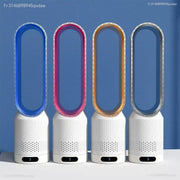Torenventilator - Torenventilator Inclusief Afstandsbediening - Luchtzuiveraar - Luchtkoeler - Bladloos - 8 Snelheden - Bladloze - Ultra stil - Blauw