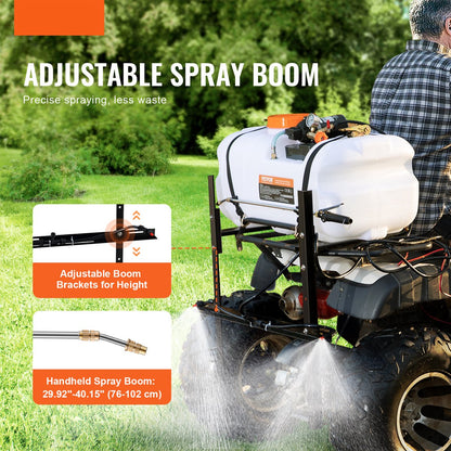 ATV Sproeier - Werkdruksproeier 72PSI - Inclusief 20ft Slang en 8ft Snelkoppelingsleiding - 7L/min -12 V -0,1-0,5 MPa Pomp - voor ATV's UTV's Tractoren - Zowel Professionals Als Amateur-Tuinders
