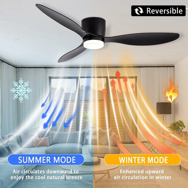 Plafondventilator met Verlichting - 106cm - Afstandsbediening - Plafondlamp - Zwart - Slaapkamer - LED - Timer - 6 Standen - PlafondventilatorProduct Beschrijving Evolar EVO-CF52MB12 Plafondventilator - Zwart - 132cm - 6 Standen - Afstandsbediening