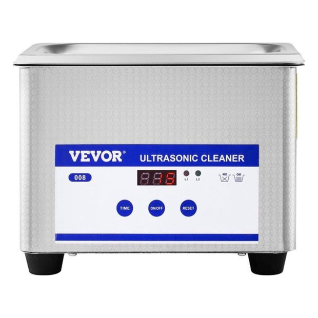 Ultrasoon Reiniger - Professionele Ultrasone Reinigingsapparaat - 800ml - Digitale verwarming Timer - Sieraden - Brillen -Tanden - Roestvrij Staal - Zilver