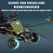 Skelters voor Jongens - Ligfiets - Verstelbaar Zadel - 99x65x56cm - Groen