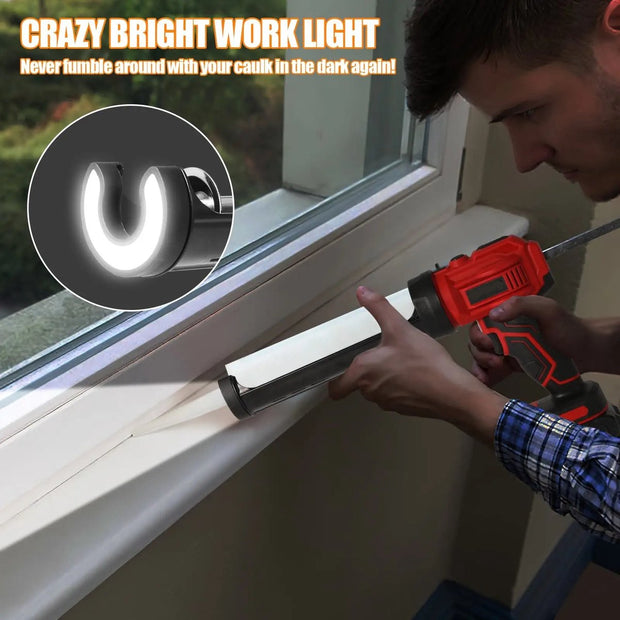 Elektrisch Lijmpistool - Kitpistool - Elektrische Kitspuit - Lijmpistool Draadloos - 2x Accu - 4 Versnellingen