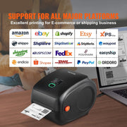 Bluetooth Label Printer - Thermal Label Printer - Barcode Printer - Sticker Printer - Compatible With Android, iOs, Mac Os, Windows