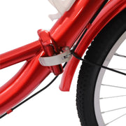 Driewieler - Geschikt voor Volwassenen - Inclusief Fietsmand- 24 Inch - 7 Versnellingen - Opvouwbaar - Met LED Verlichting - Rood