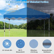 Paviljoen Partytent - Partytent - Opvouwbaar - Gemakkelijk op te zetten - Waterdicht - 300 CM x 300 CM - Blauw