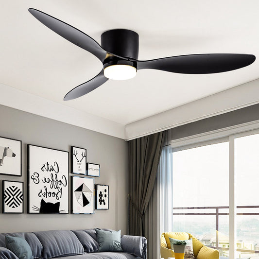 Ceiling fan with light - 106cm - Remote control - Ceiling lamp - Black - Bedroom - LED - Timer - 6 settings - Ceiling lamp