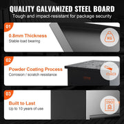 Mailbox - Anti-theft - Waterproof - Parcel delivery box - For outdoor - Large storage - With lock