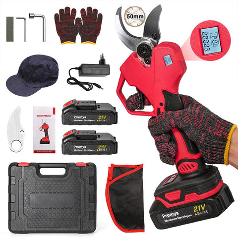 Elektrische Snoeier - Tuingereedschap - Borstelloos Snoerloos - Geschikt Voor Makita 18V Accu - Inclusief 2x Accu + 1x Lader