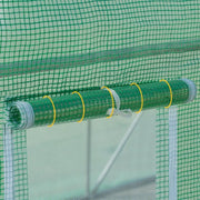 Serre van Folie - Kweekkas - Broeikas - 300x200x190 cm - Voor Alle Seizoenen - Met Deur en 6 Ramen - Groen